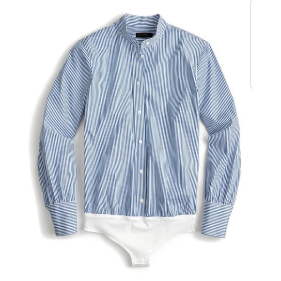 J.crew Bodysuit Dress shirt - Picture 2 of 6
